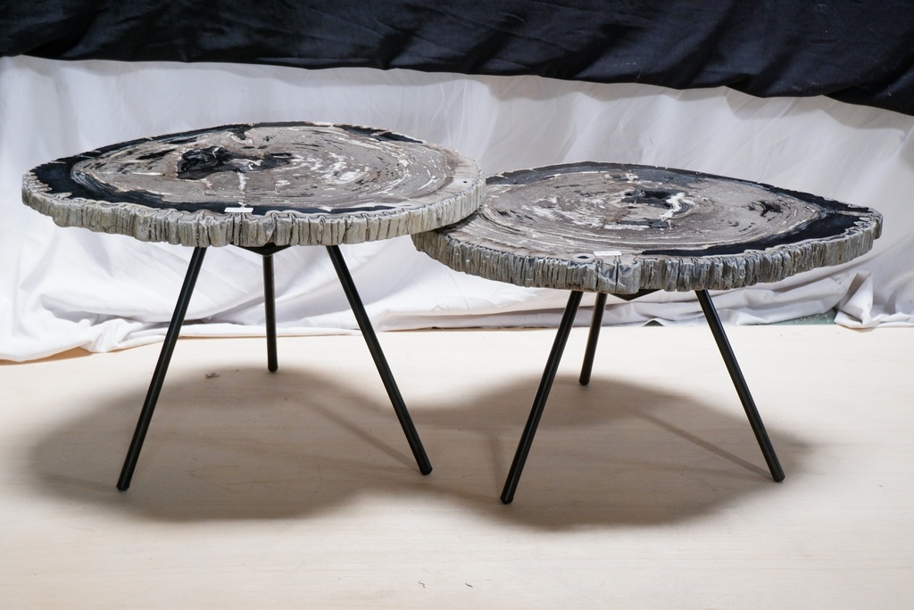 Sylvie Nesting Table (set of 2) - Natural Dark