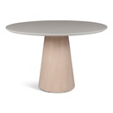 Mona Lacquered Glass Round Dining Table